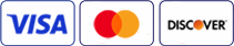 Visa, Mastercard, American Express, Discover